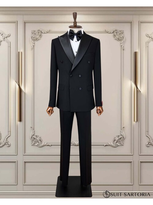 SUIT SARTORIA BLACK TUXEDO 5445