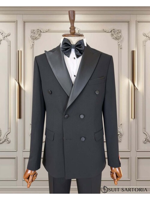SUIT SARTORIA BLACK TUXEDO 5445