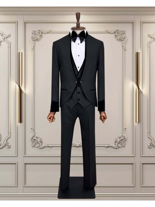 SUIT SARTORIA BLACK TUXEDO 5597