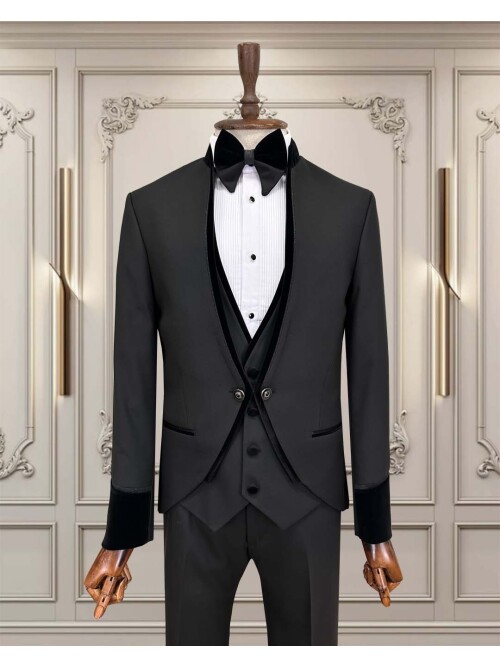 SUIT SARTORIA BLACK TUXEDO 5597