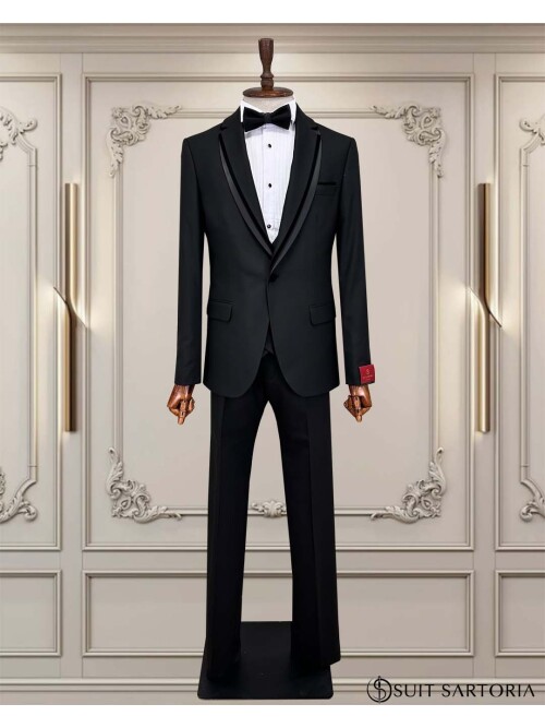 SUIT SARTORIA BLACK TUXEDO 5640