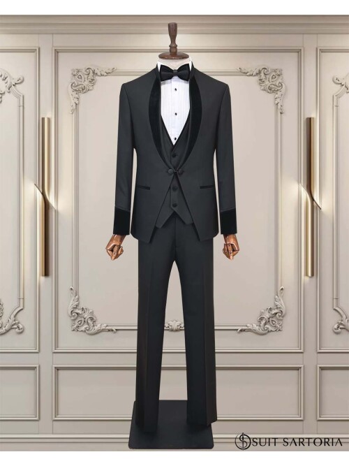 Cemden WEDDİNG SUİT BLACK 5750