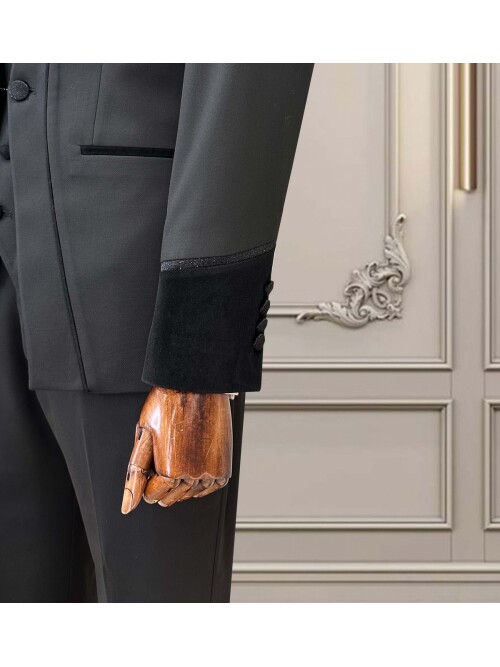 Cemden WEDDİNG SUİT BLACK 5756