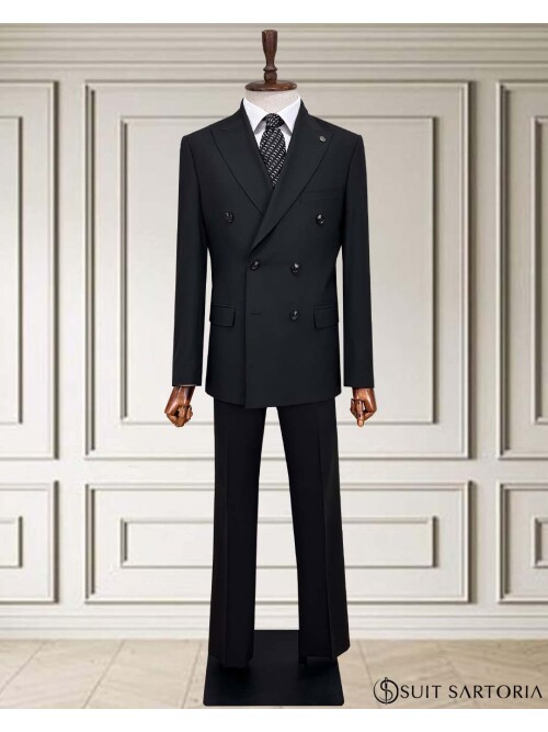 SUIT SARTORIA SİYAH KRUVAZE TAKIM 252071