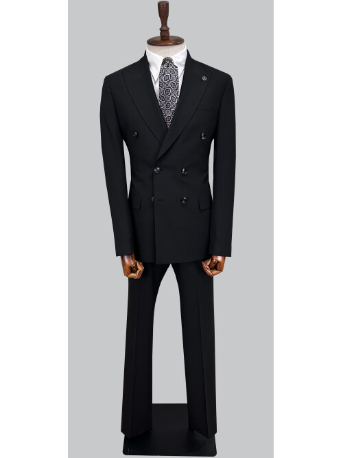SUIT SARTORIA BLACK DOUBLE-BREASTED SUIT 2002/48