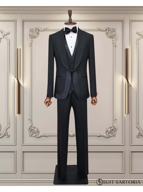 Cemden WEDDİNG SUİT BLACK 5748