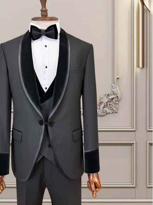 Cemden WEDDİNG SUİT BLACK 5752