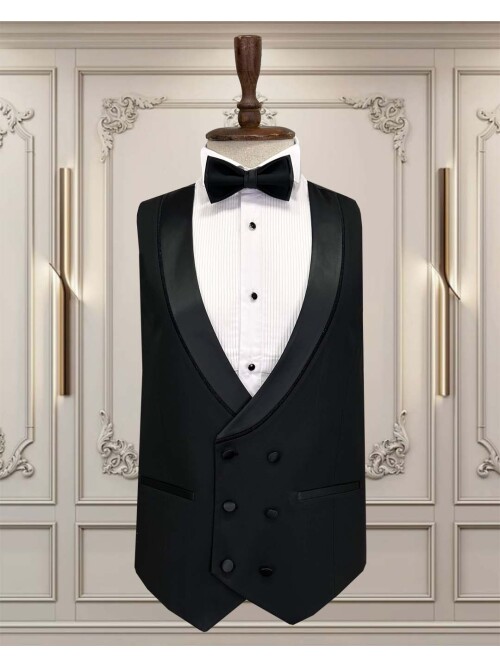 SUIT SARTORIA SİYAH SİVRİ YAKA DAMATLIK 5071