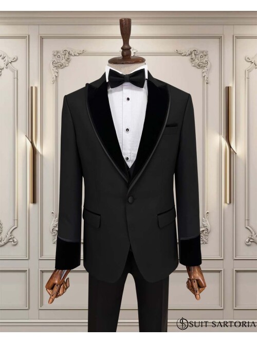 SUIT SARTORIA BLACK PEAK COLLAR TUXEDO 5724