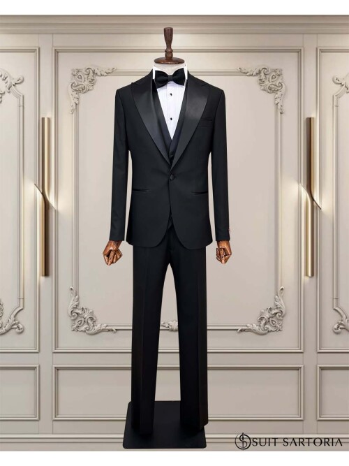 Cemden WEDDİNG SUİT BLACK 5749