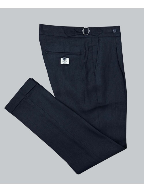 SUIT SARTORIA SİYAH TEK PİLE KETEN PANTOLON 1155