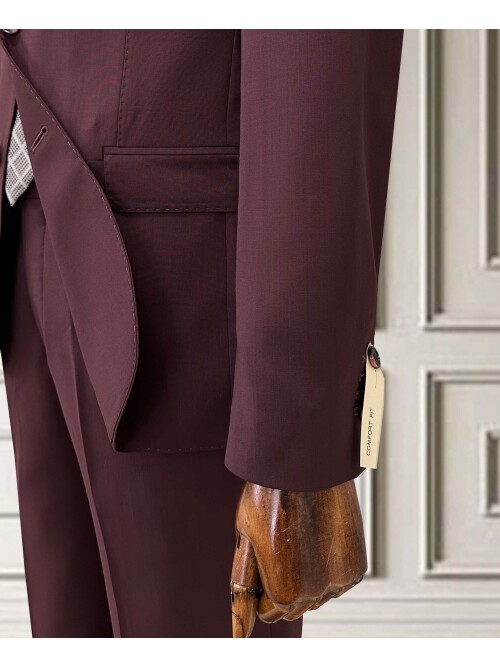 SUIT SARTORIA WOOL BURGUNDY SUIT 2001/14