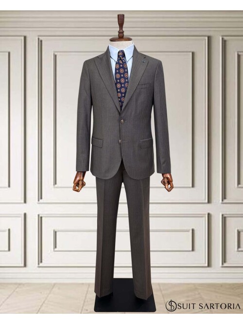 SUIT SARTORIA WOOL BROWN SUIT 2001/15