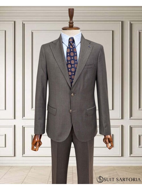 SUIT SARTORIA WOOL BROWN SUIT 2001/15