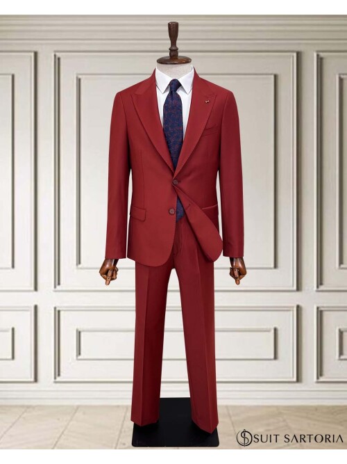 SUIT SARTORIA WOOL RED SUIT 2001/14