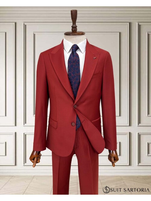 SUIT SARTORIA WOOL RED SUIT 2001/14