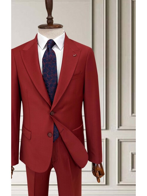 SUIT SARTORIA WOOL RED SUIT 2001/14
