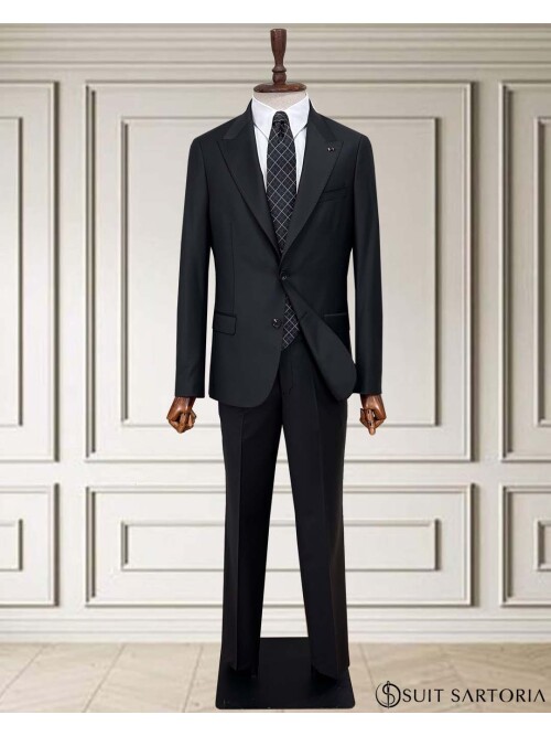SUIT SARTORIA WOOL BLACK SUIT 2001/14