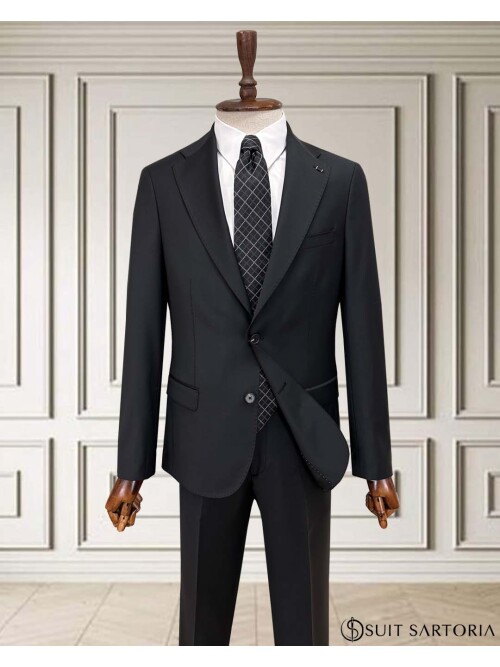 SUIT SARTORIA WOOL BLACK SUIT 2001/15
