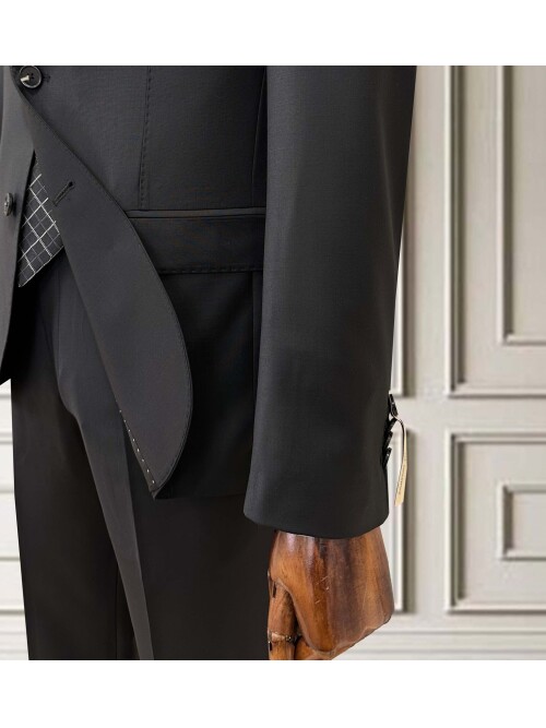 SUIT SARTORIA WOOL BLACK SUIT 2001/15