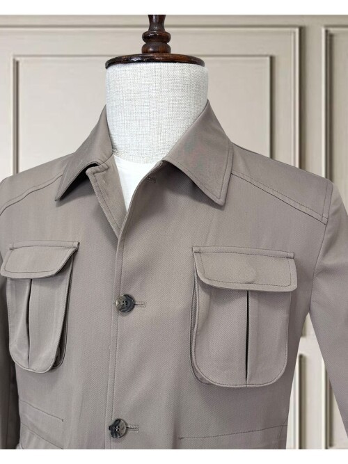 Taş Safari Model Dört Cepli Takım Elbise