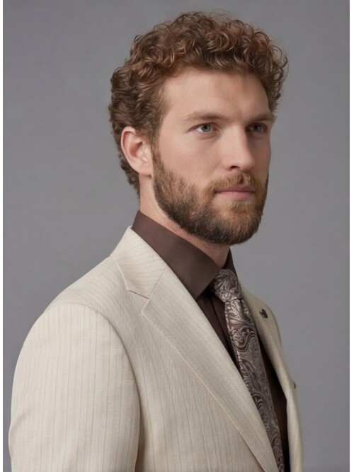 White Notch Lapel Comfort Fit Suit