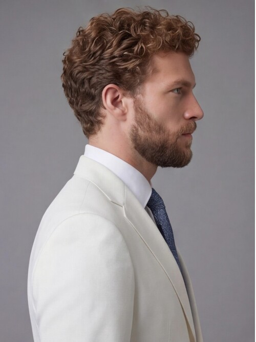 White Notch Lapel Slim Fit 2-Button Suit