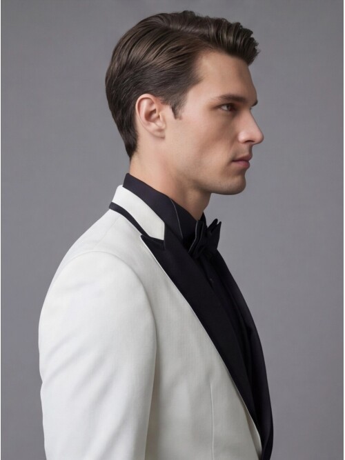 White Three-Piece Tuxedo