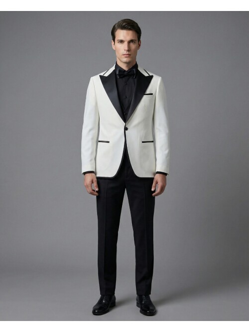 White Three-Piece Tuxedo