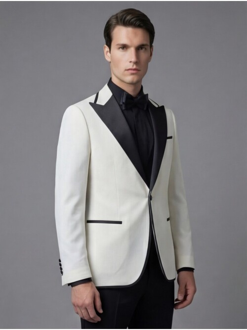 White Three-Piece Tuxedo