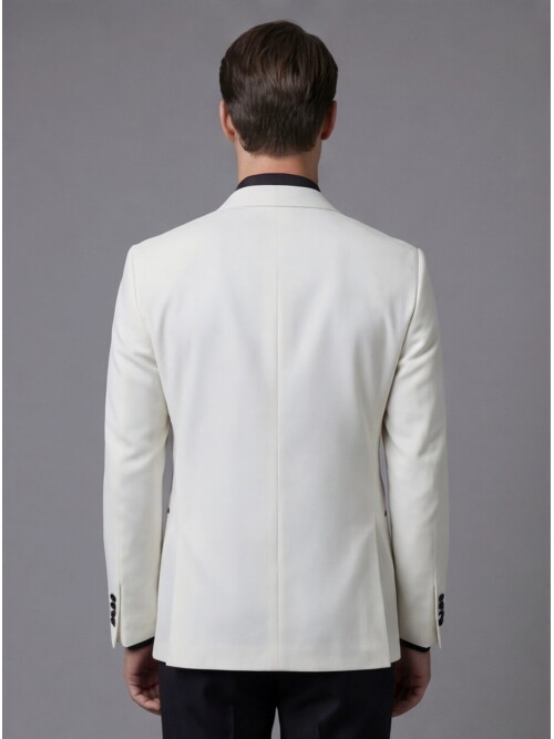 White Peak Lapel Slim Fit 3-Piece Tuxedo
