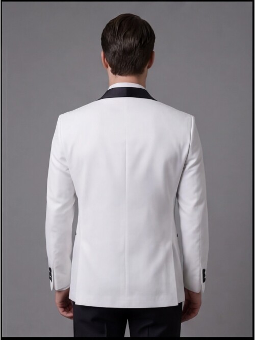 White Three-Piece Tuxedo