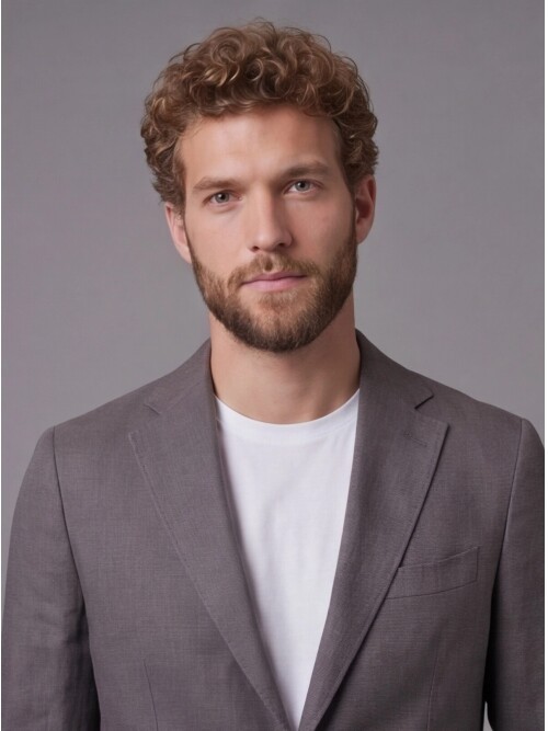 Grey Notch Lapel Slim Fit Patch Pocket 2-Button Suit