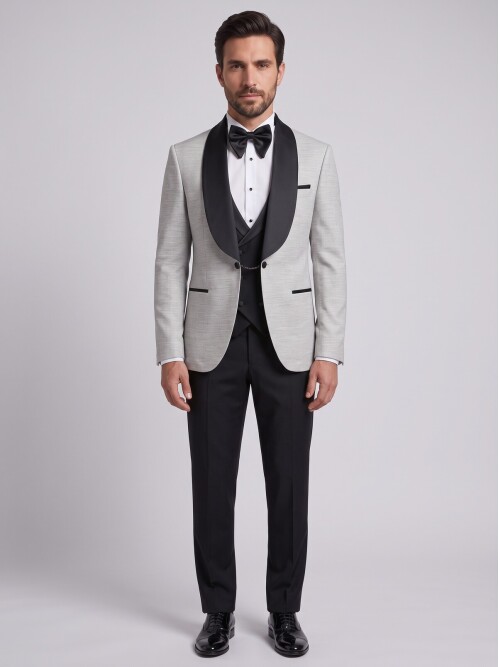 Grey Shawl Lapel Tuxedo