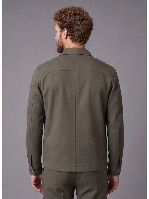 Khaki Safari Pocket Zipper Sport Set