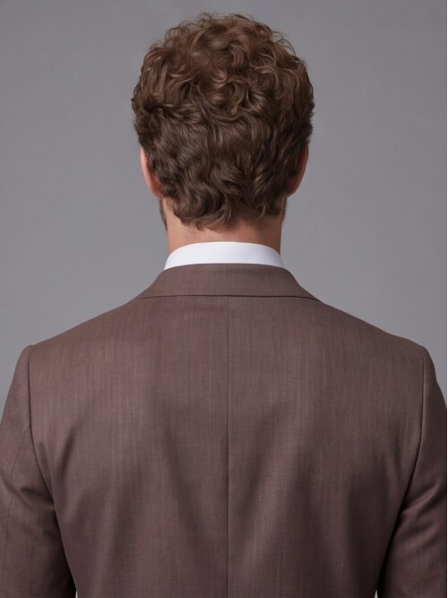 Brown Notch Lapel Comfort Fit Suit