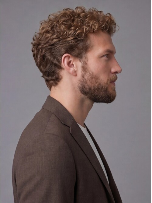 Koyu Kahverengi Mono Yaka Torba Cepli Comfort Fit Takım Elbise