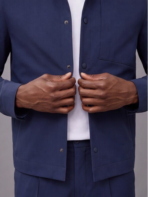Koyu Mavi Comfort Fit Performans Takım