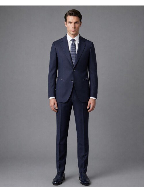 Navy Wool Suit