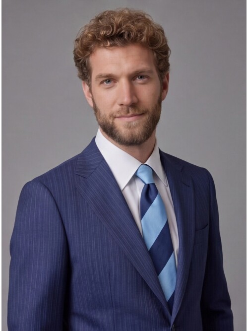 Blue Notch Lapel Comfort Fit Suit