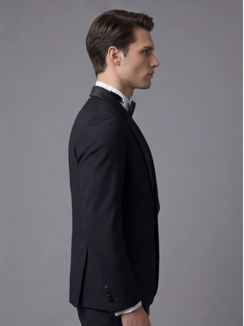 Black Double-Breasted Tuxedo