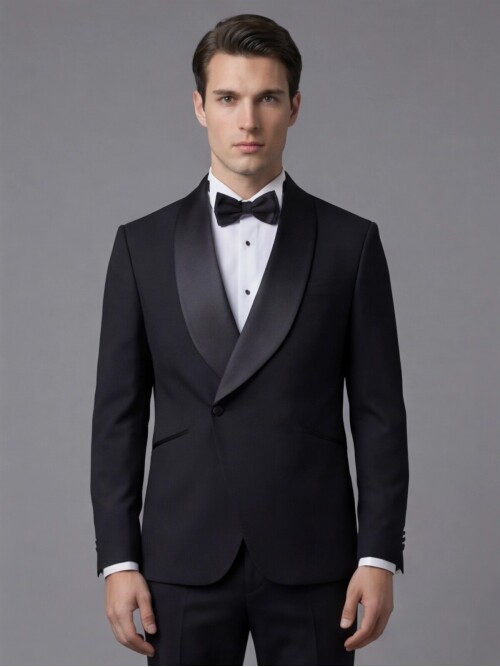 Black Double-Breasted Tuxedo