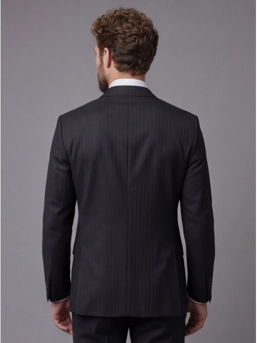 Black Notch Lapel Comfort Fit Suit