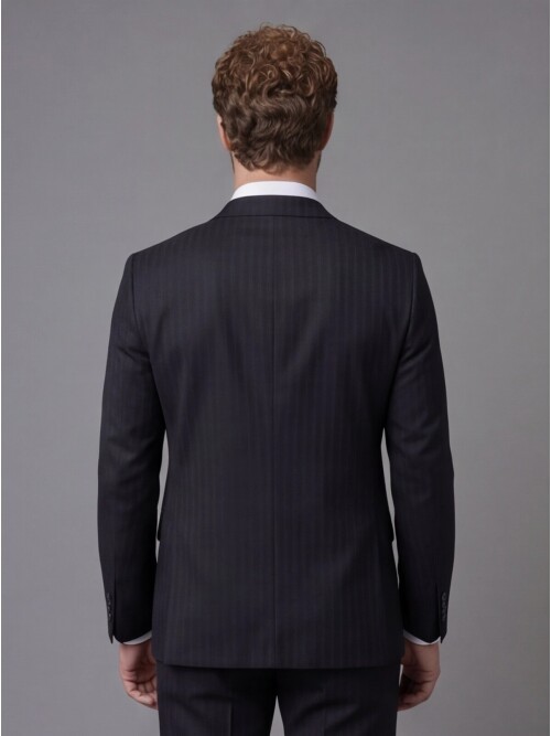 Black Notch Lapel Comfort Fit Suit