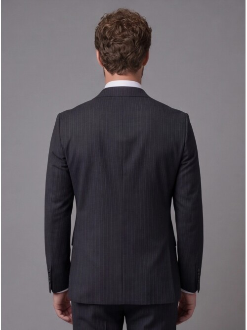 Black Notch Lapel Comfort Fit Suit