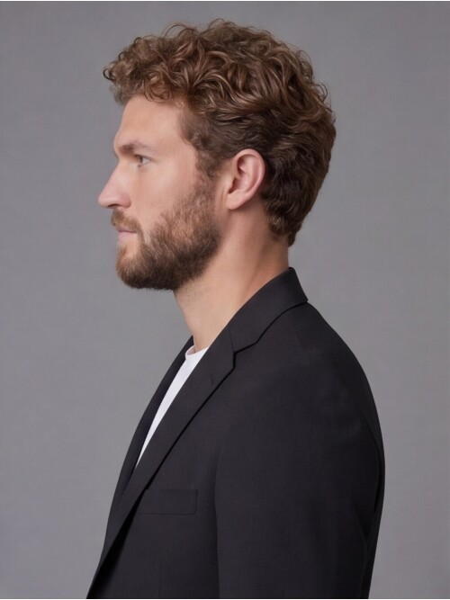 Siyah Mono Yaka Torba Cepli Comfort Fit Takım Elbise