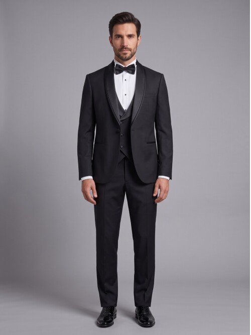 Black  Shawl Lapel Tuxedo