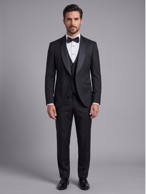 Black Shawl Lapel Tuxedo