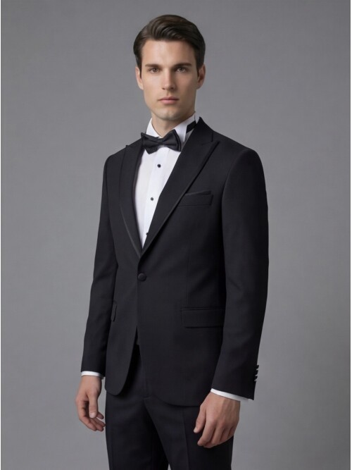 Black Three-Piece Tuxedo