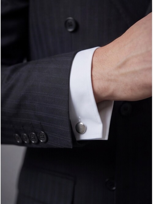 Siyah Sivri Yaka Kruvaze Takım Elbise